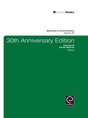 cover image of Advances in Econometrics, Volume 30